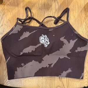Darc Sport Brown Camouflage Sports Bra